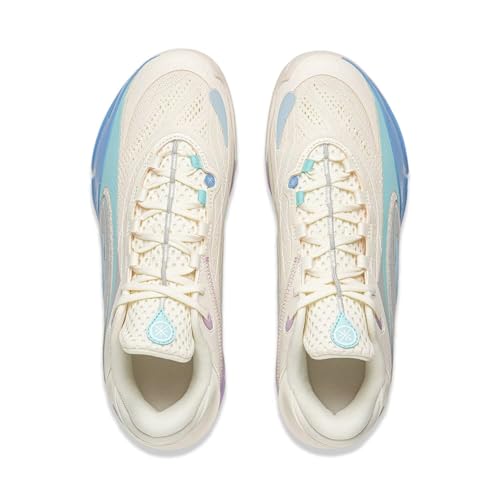 LI-NING Wade 808 5 Ultra Men Basketball Shoes Lightweight High Rebound Stable Professional Match Sneakers Egg Shell US 134