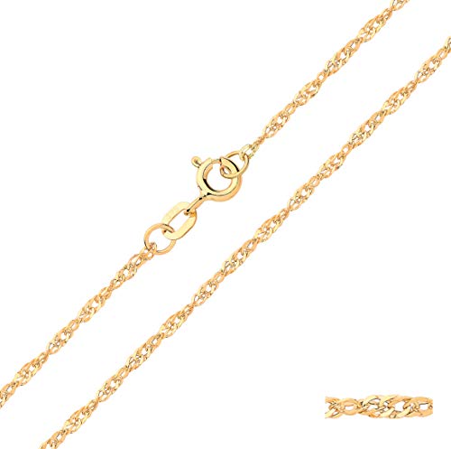 Or jaune 375/1000 finis les bijoux qui ternissent avec l'or 9 carats