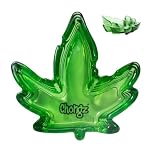 Chongz Glass Astray Home Pub Ashtray Leaf Shape Cigarette Outdoor Indoor Astray Green