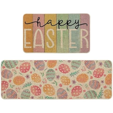 Artoid Mode Colorful Eggs Kitchen Mats Cover