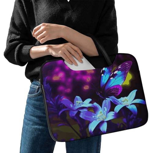 Bolso Para Laptop 17 Pulgadas Impermeable Azul Morado miniatura 2