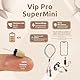 PingaOculto SpionageKopfhörer Prüfung Mini VIP Pro Unsichtbare Kopfhörer Handy mit Mikrofon mit Kabel - Unsichtbar Ohrhörer Headset Spicker Spy Earpiece (Spy Earpiece VIP Pro Supermini + Mikrofon)