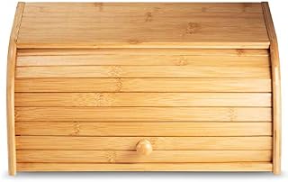 Klee Large Bamboo Bread Box, Roll Top, Fully Assembled