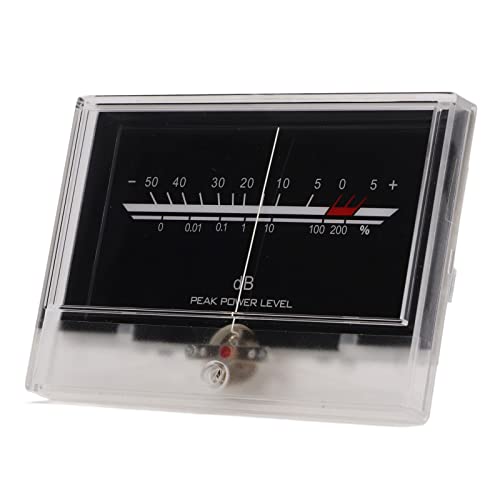 VU Meter Power Amplifier Level Meter Board with Accurate Measurement Backlit Premium ABS for Studio DIY Recorder