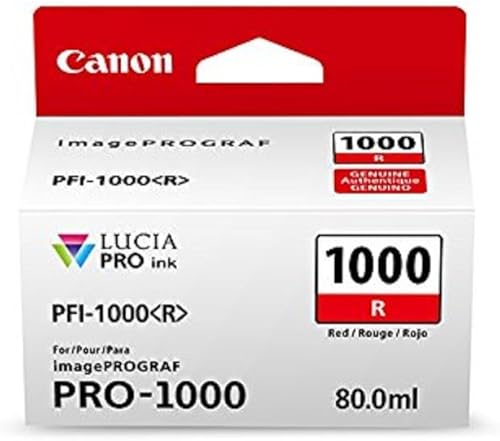 Canon Ink Lucia PRO PFI-1000 Rojo Depósito de tinta individual