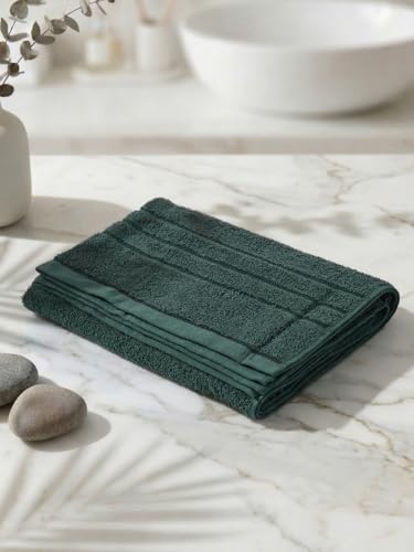 Image of Monte Carlo Essential 100% Cotton Small Bath Towel | 340 GSM Ultra Lightweight & Quick Dry | Soft Absorbent Compact Towel 60x120 cm | Bathroom Towel for Gym, Travel & Daily Use (Soho) | Oat