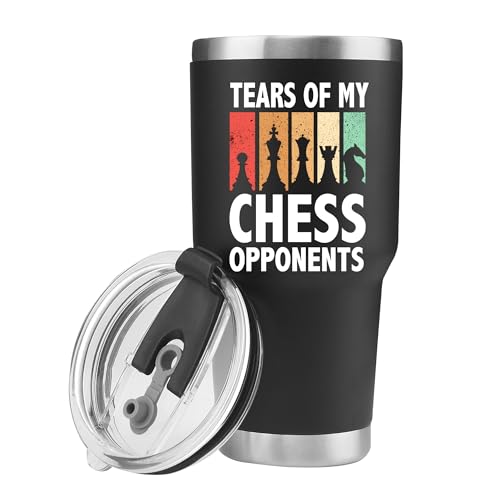 Panvola Tears Of My Chess Opponents Chess Mug Tumbler 30oz Black