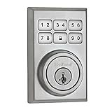 Kwikset 909 SmartCode Electronic Deadbolt featuring SmartKey in Satin Chrome
