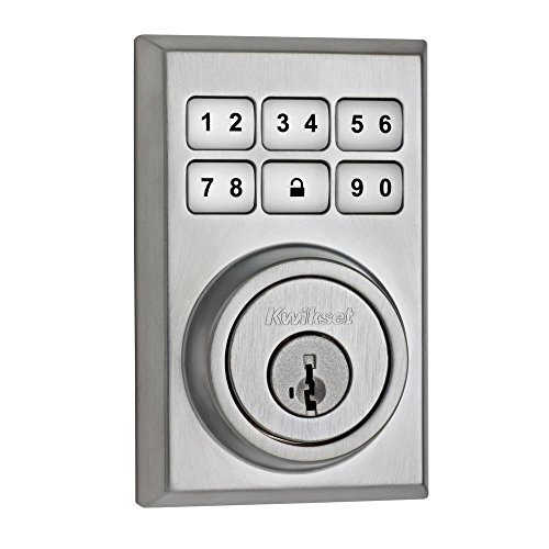 Kwikset 909 SmartCode Electronic Deadbolt featuring SmartKey® in Satin Chrome