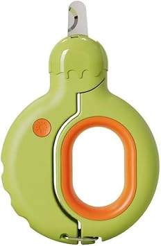 2-in-1 LED pet Nail Clippers, Designed specifically for American Bobtail Cats, with an Ear Inspection Light. Green