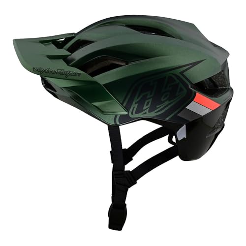Troy Lee Designs Flowline SE Adult Mountain Bike Trail All Mountain Helmet W/MIPS, Badge, Forest/Charcoal, X-Large/XX-Large