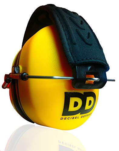 Image of Decibel Defense Ear Protection, 37 dB NRR Ear Muffs (SAFETY YELLOW) | Highest-rated hearing protection for shooting, gun range, construction, mowing, woodworking, fireworks, & industrial use