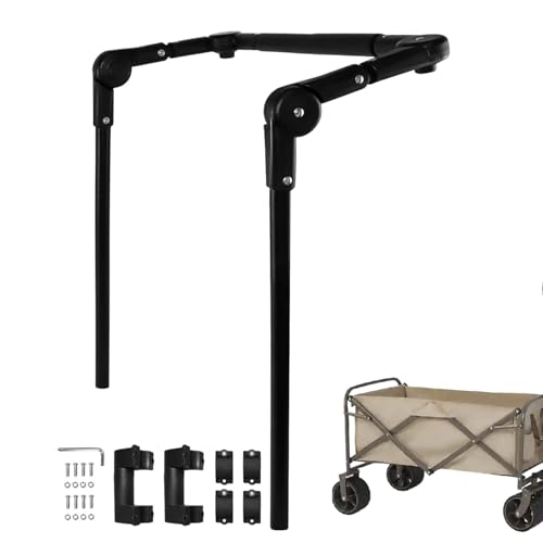 Jsnwernb Mango para El Carrito De Acampada | Reemplazo De Barra De Tracción Universal - Mango para La Carretilla De Mano,para Exteriores Camping Senderismo Playa Picnic Carritos Jardin
