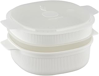 Care+Protect Microwave Vegetable Steamer With Two Trays, Large 4L, Steam...