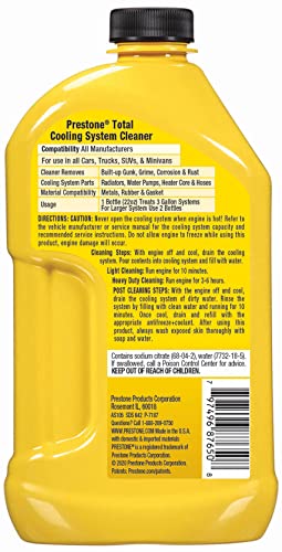 image for Prestone AS105 Total Cooling Syststem Cleaner for Radiator, Heater Cor