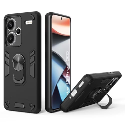 Image of NDCOM for Redmi Note 13 Pro Plus Back Cover | Protective Redmi Note 13 Pro Plus 5G Back Cover | Ring Holder Case