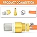 GASHER 2PCS Brass Foot Valve With Filter 1