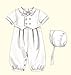 McCall's Patterns M6221 Infants' Christening Gown, Rompers with Snap Crotch in 2 Lengths and Bonnets