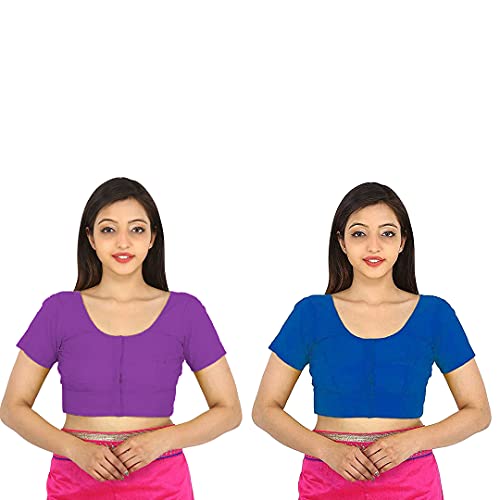Image of Namita Women's Rubia Cotton Solid Half Sleeve Blouse