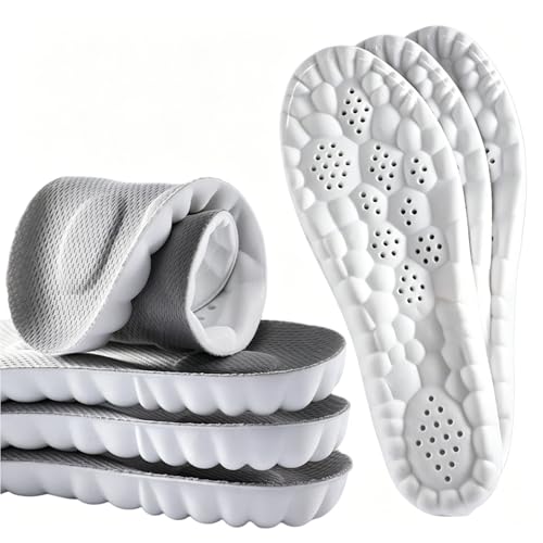 Image of Insoles Men, Shoe Inserts for Men, 4D Cloud Insoles for Men and Women, Steeper Insoles for Boots & Sneakers, Cuttable, Anti Fatigue, Shock Absorption, Foot Pain Relief (S:Women5.5-8.5)