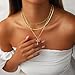 Amicon Gold Cross Necklaces for Women, Layered 14K Gold Plated Dainty Stacked Pendant Choker Trendy Cute Cross Charm Layering Faith Jewelry Set Religious Gift