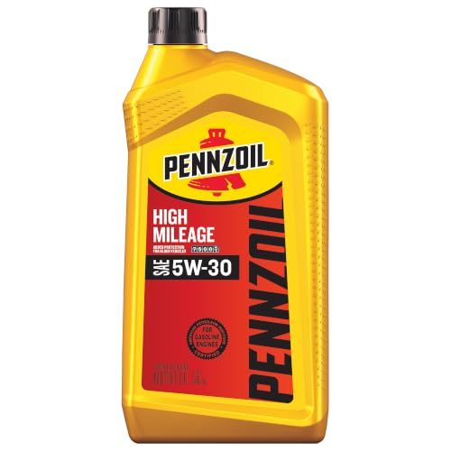 Pennzoil High Mileage 5W-30 Motor Oil, 1 Quart