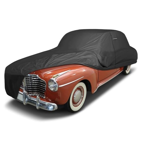 Image of iCarCover Premium Custom Car Cover for 1940-1942 Buick Super Heavy Duty Waterproof All Weather Rain Snow UV Sun Protector Custom Fit Full Exterior Indoor Outdoor Protection Car Cover (Black)