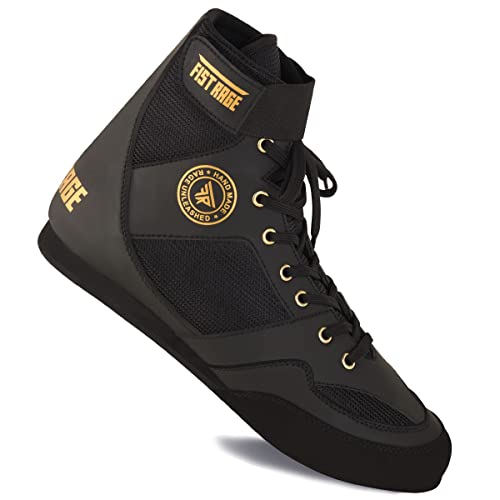 FISTRAGE Boxing Shoes Leather Kick Fighting Training Mesh Unisex Pro Men's and Youth Genuine Light Weight Boot | Shoe for Adults4