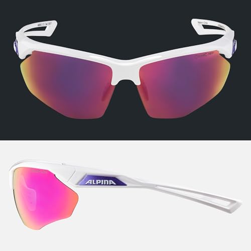 ALPINA NYLOS HR Sportbrille, white-purple gloss, One Size – Ansicht 4