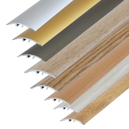 Dalsys 90cm Profilé de Transition 50mm à Visser Aluminium Chêne de Pays Matériel de Fixation Inclus