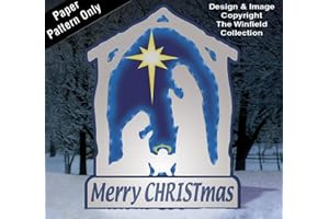 Glowing White Nativity Woodworking Project Plan - Full Size Woodcraft Patterns