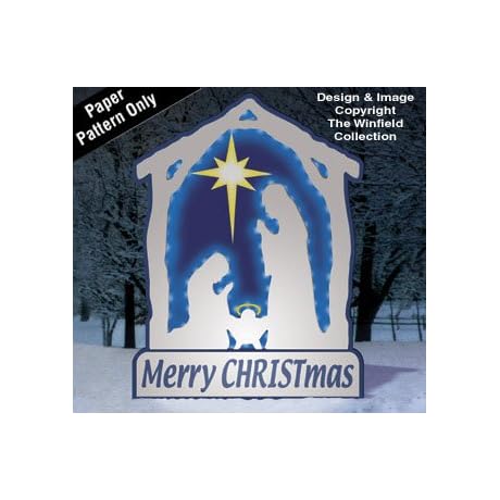 Glowing White Nativity Woodworking Project Plan - Full Size Woodcraft Patterns