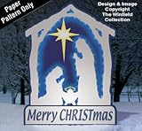 Glowing White Nativity Woodcraft Pattern