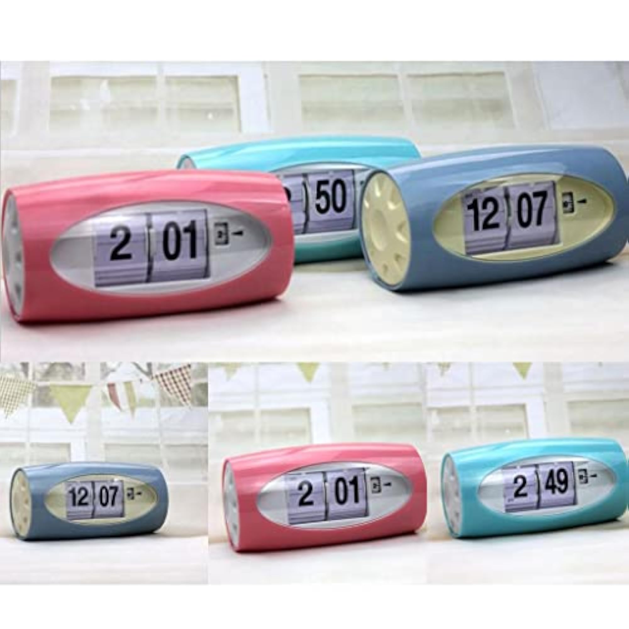 Digital Table Clock Auto Flip Clock Alarm