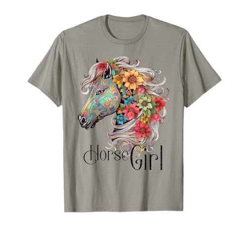 Horse Girl - Just A Girl Who Loves Horses, Horseback Riding T-Shirt
