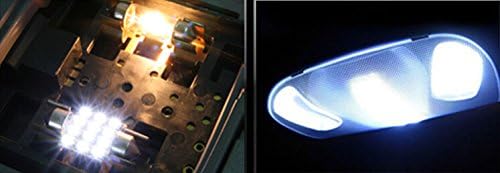 MicTuning MIC-FS3112 31mm-12SMD 3528 LED White Festoon Interior Car Lamp Bulbs, 10pcs