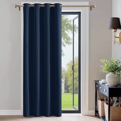 PONY DANCE Rideaux Salon Occultants pour Maison Décoration, Thermique Draperies à Oeillets Lumineux Bloquer Anti Chaleur Froid, 140 cm Largeur sur 240...