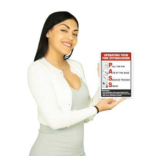 Panneau Operating Your Fire Extinguisher Brimar en vinyle InfiniStick durable