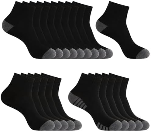 20 Pack Men & Women Ankle Socks - Bulk Athletic Unisex Quarter Breathable Thin Casual Basic Socks Size 8-12/12-16 - Image 8