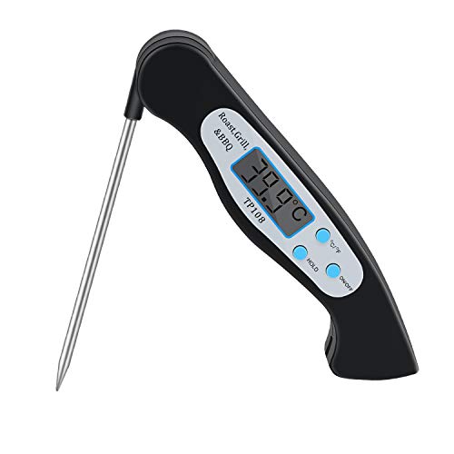 LanFun Termómetro Digital de Cocina para Carne Barbacoa Comida Liquidos Aceite, Termometro Alimentos con Pantalla LCD para Lectura Instantánea