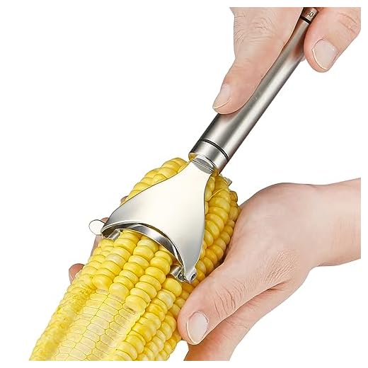 Corn Peeler Stainless Stee Corn Cob Stripper Tool Corn Thresher from the Cob, Removes Corn Kernels From Corn Cobs In Seconds, Kitchen Gadget