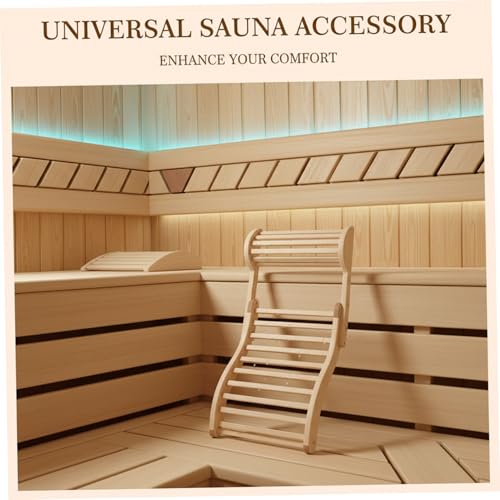 Dossier de sauna avec appui-tête réglable et coussinets antidérapants - 2