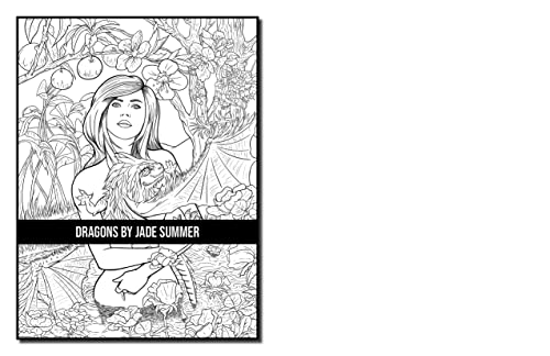 Independently Published Summer, Jade Dragons: An Adult Coloring Book With Mythical Fantasy Creatures And Epic Fantasy Scenes For Dragon Lovers thumb #12
