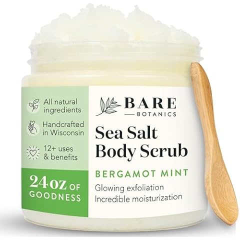 Bare Botanics Natural Body Scrub (Bergamot Mint) Cover
