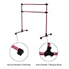 ZELUS-4ft-Portable-Ballet-Barre-for-Home-Gym-Freestanding-Dance-Exercise-Equipment-for-Home-Workouts-Fitness-Flexibility-Training-with-Stretch-Band-and-Tote ZELUS Portable Ballet Barre for Home Gym | Freestanding Dance Exercise Equipment for Home Workouts Fitness Flexibility Training with Stretch Band and Tote (4ft, Pink)