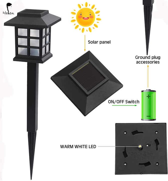 Image of Solar Light Outdoor Led Garden Light Waterproof Decor Lawn for Outdoor DecorationLamp for Pathway Yard Led Solar Lamp