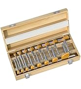 XDENGP 16 Pcs Forstner Bit Set, Forstner Drill Bit Set, Carbide Forstner Bit for Woodworking, Woo...