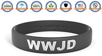 W.W.J.D 様　ご確認用 Amazon | WWJD ブラック 100%シリコンリストバンド - シリコンラバー