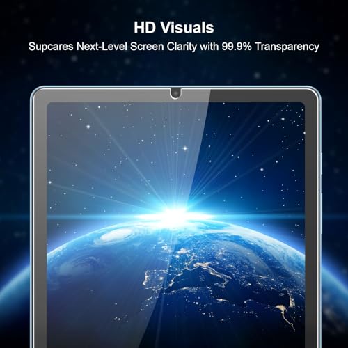 Image of SupCares Tempered Glass for iPad Air M4, M3, M2 and iPad Air (6th, 7th Generation) (11 Inch) With Installation Kit | Military-Grade Gorilla Screen Protector | Edge to Edge Coverage | Transparent