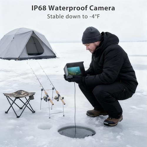 Image of Portable Fish Finder IP68 Waterproof 5 Inch Underwater Camera